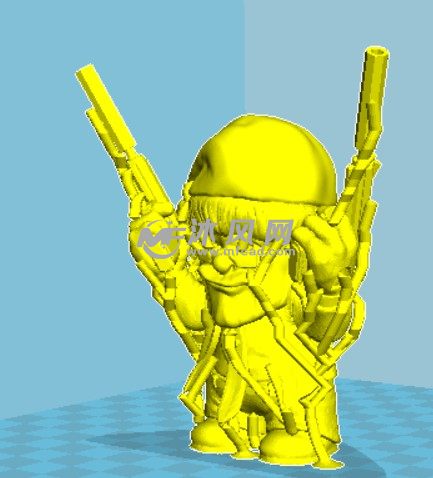 带枪的圣诞老人