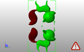 可爱小鹿俯视图