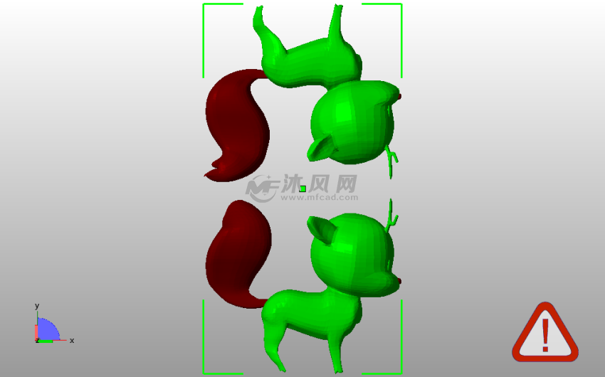 可爱小鹿俯视图