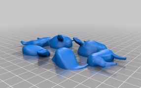 可爱小鹿斜视图