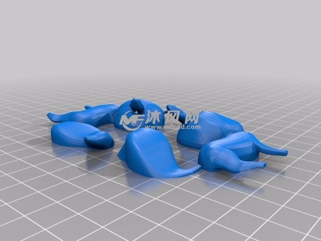 可爱小鹿斜视图