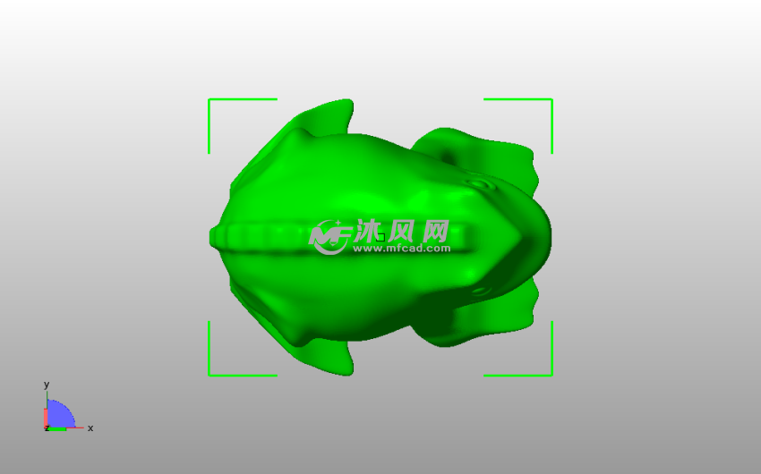 快乐的青蛙俯视图