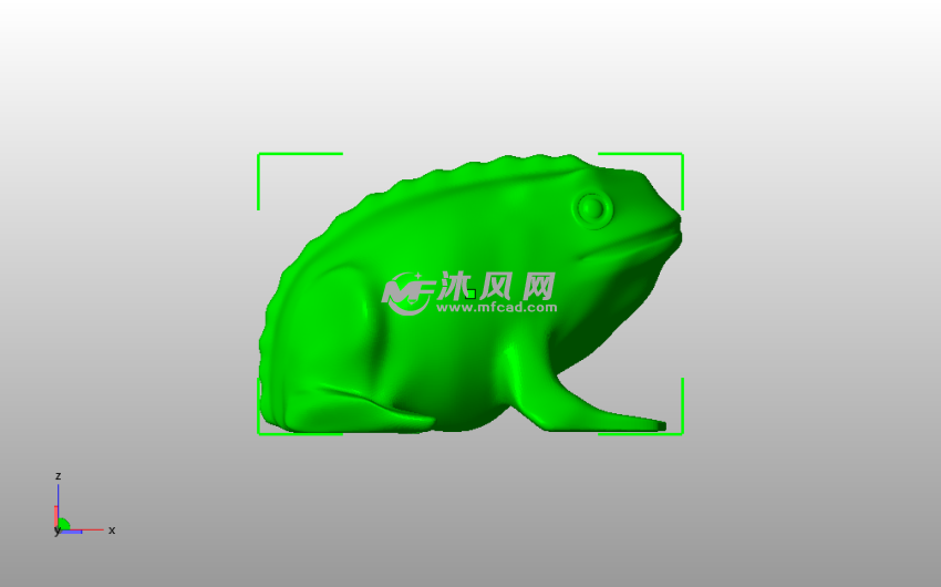 快乐的青蛙侧视图