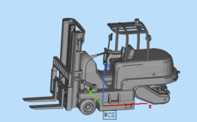 叉车起货机三维造型