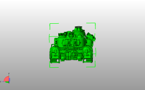 美国军用坦克主视图