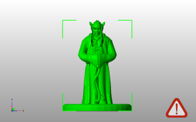 蒙克人物雕像主视图