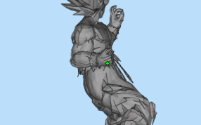 赛亚人孙悟空三维模型