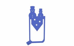 双雪人书签效果图