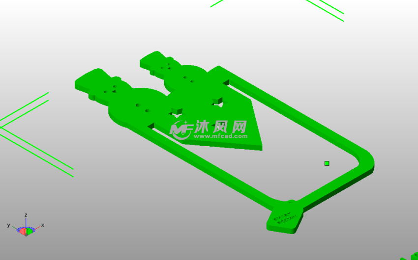 双雪人书签斜视图