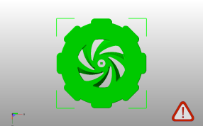 调平螺丝模型底视图