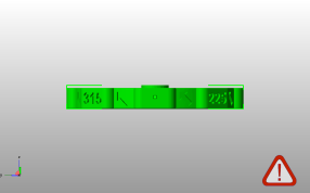 调平螺丝模型侧视图