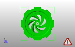 调平螺丝模型俯视图