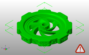 调平螺丝模型斜视图