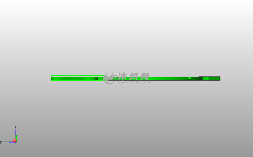 小雪人书签侧视图