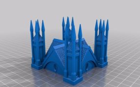 新哥特式教堂顶带尖