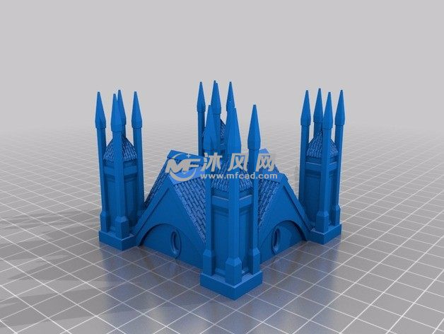 新哥特式教堂顶带尖