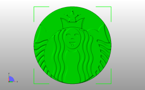 星巴克LOGO俯视图