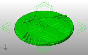 星巴克LOGO斜视图