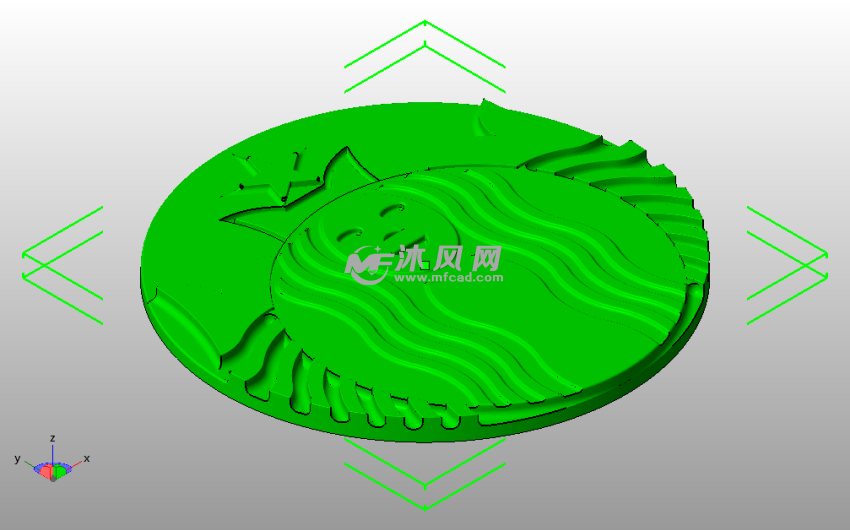 星巴克LOGO斜视图