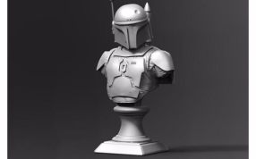 伯巴菲特半身像主视图