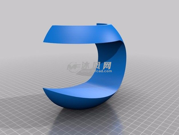 悬空植物花盆右侧视图