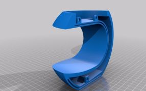 悬空植物花盆左侧视图