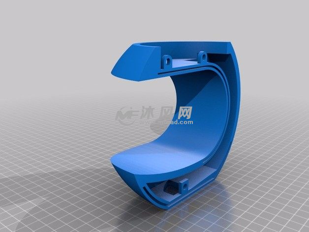 悬空植物花盆左侧视图