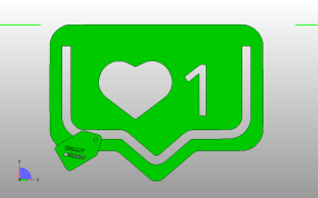  一心一意书签俯视图