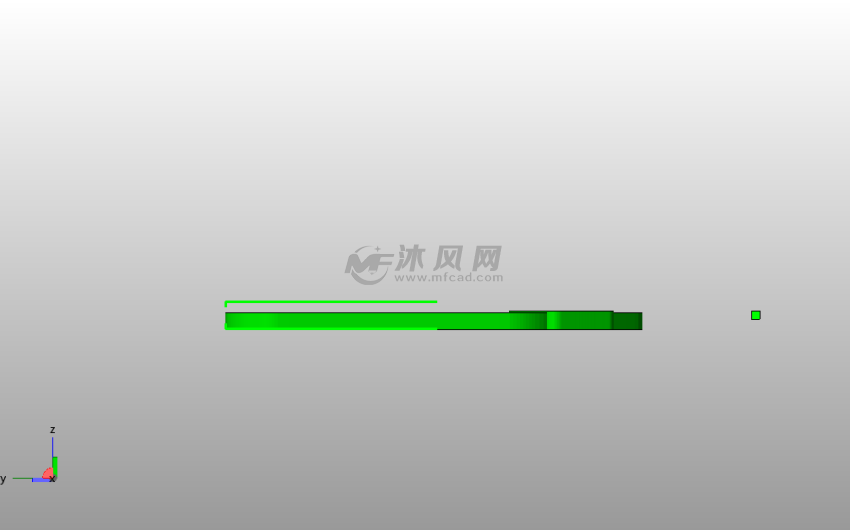  一心一意书签侧视图