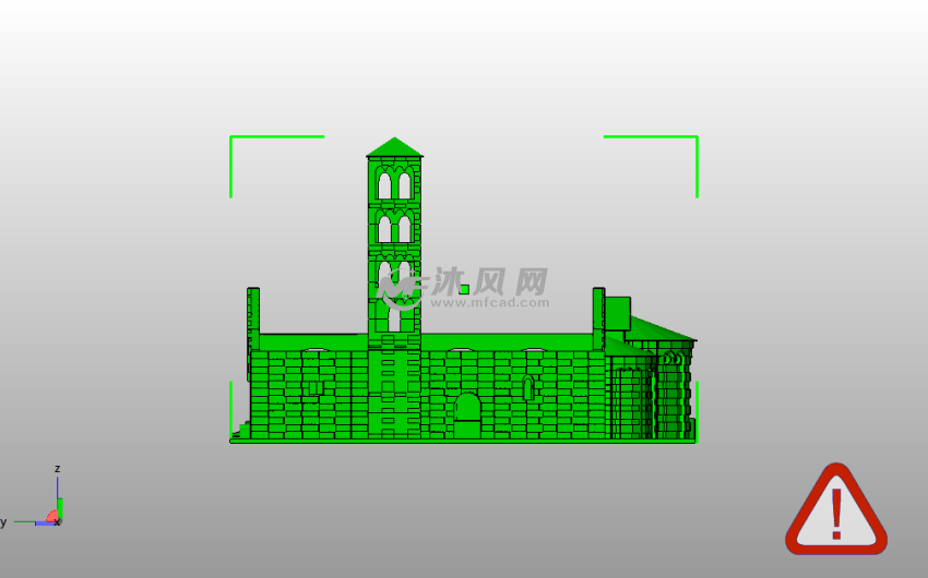 伊格莱西娅斯塔玛利亚建筑侧视图