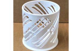 斜边圆笔筒模型实物图