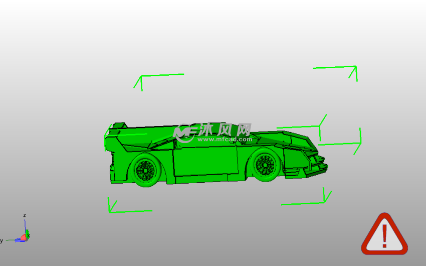 3D设计汽车侧视图