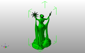 阿祖拉神社人物模型斜视图