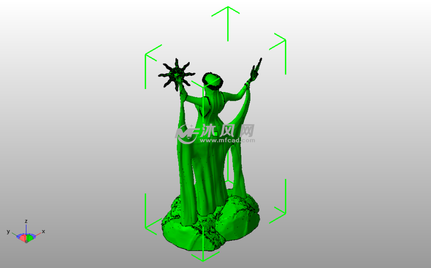 阿祖拉神社人物模型斜视图