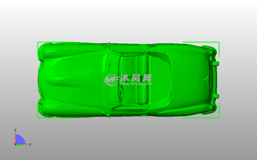 奔驰300SL俯视图