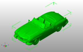 奔驰300SL斜视图