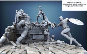 复仇者模型效果图