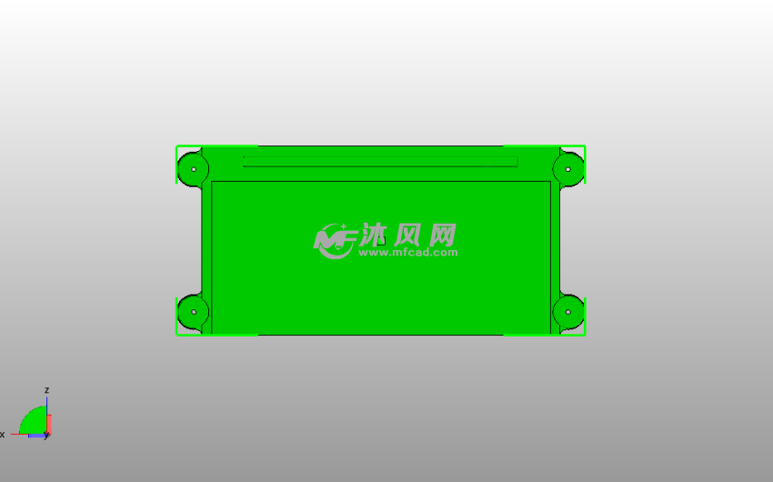 名片夹底俯视图