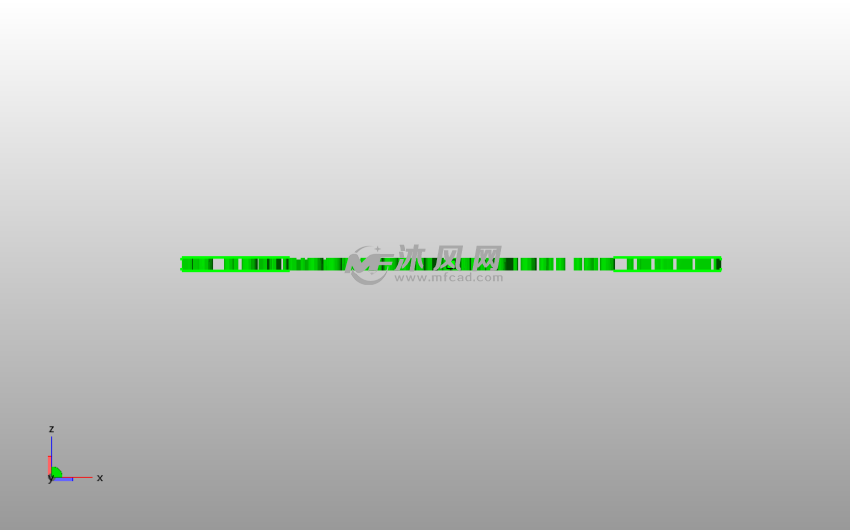 树枝小鸟书签主视图