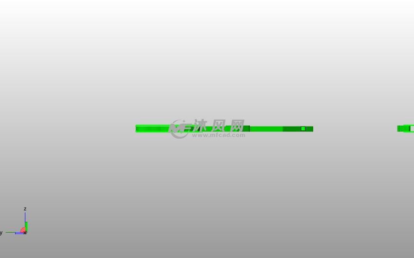 树枝小鸟书签侧视图