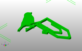 树枝小鸟书签斜视图