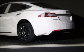 特斯拉车模局部图