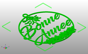 晚安装饰斜视图