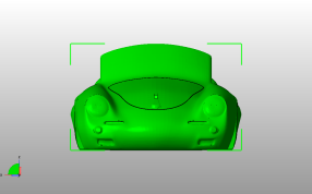 保时捷356车身壳体主视图