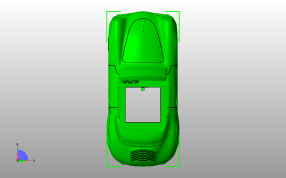 保时捷356车身壳体俯视图