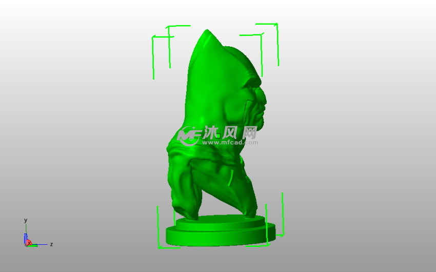 布鲁斯韦恩半身像侧视图