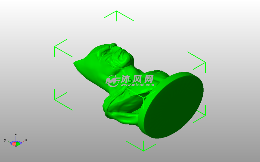 布鲁斯韦恩半身像斜视图