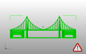 拱形桥梁主视图