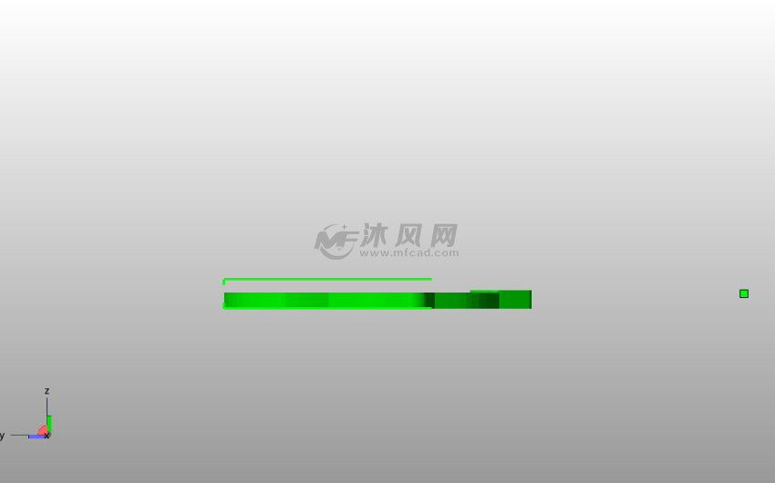 小山羊书签侧视图