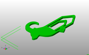 小山羊书签斜视图